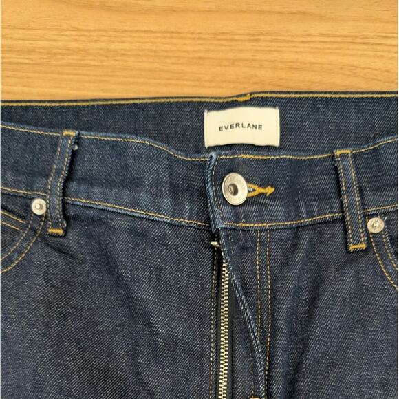 Everlane Dark Blue Way High Curve Denim Barrel Wide Leg Jeans, size 32L - Picture 5 of 9